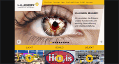 Desktop Screenshot of huber-reklametechnik.com