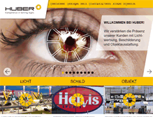 Tablet Screenshot of huber-reklametechnik.com